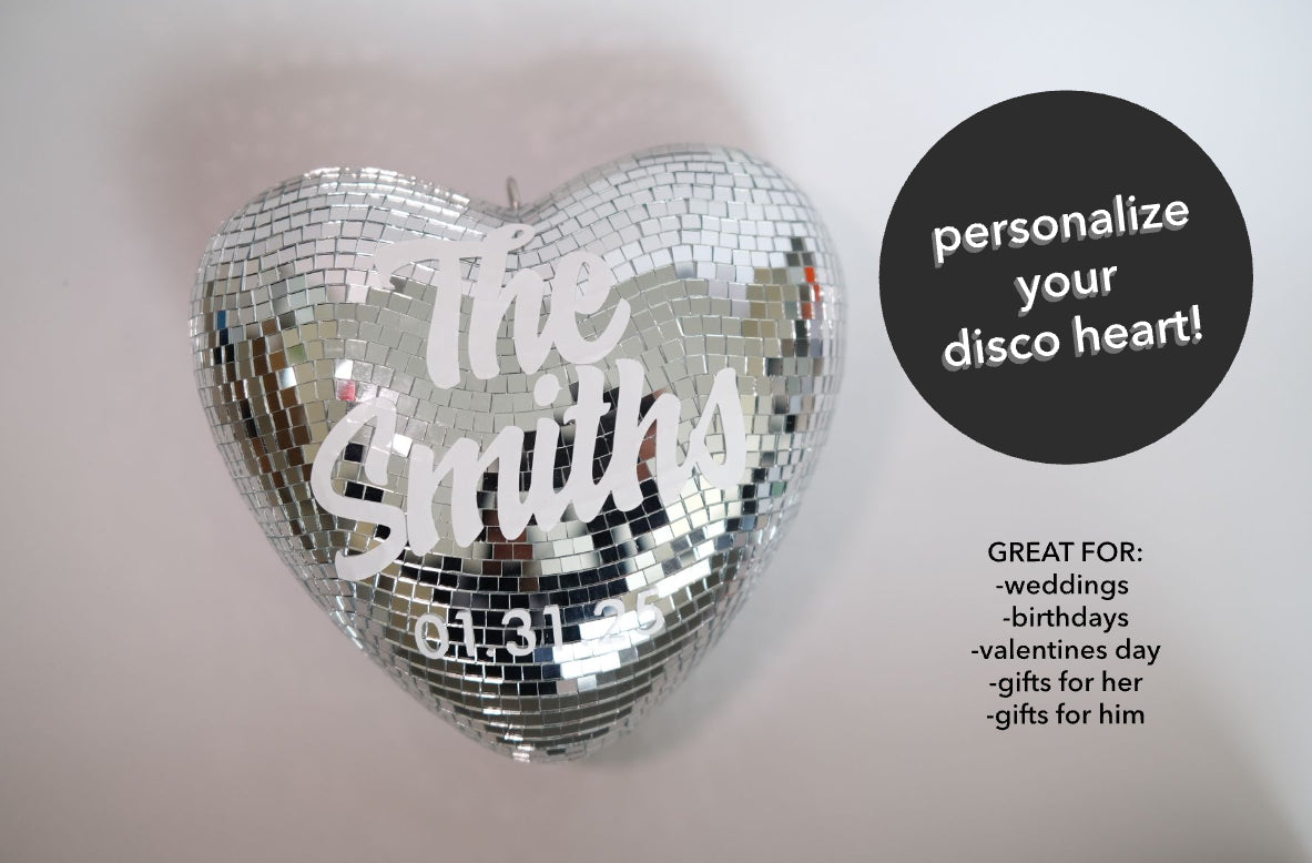 Customized Disco Ball, Heart Shaped