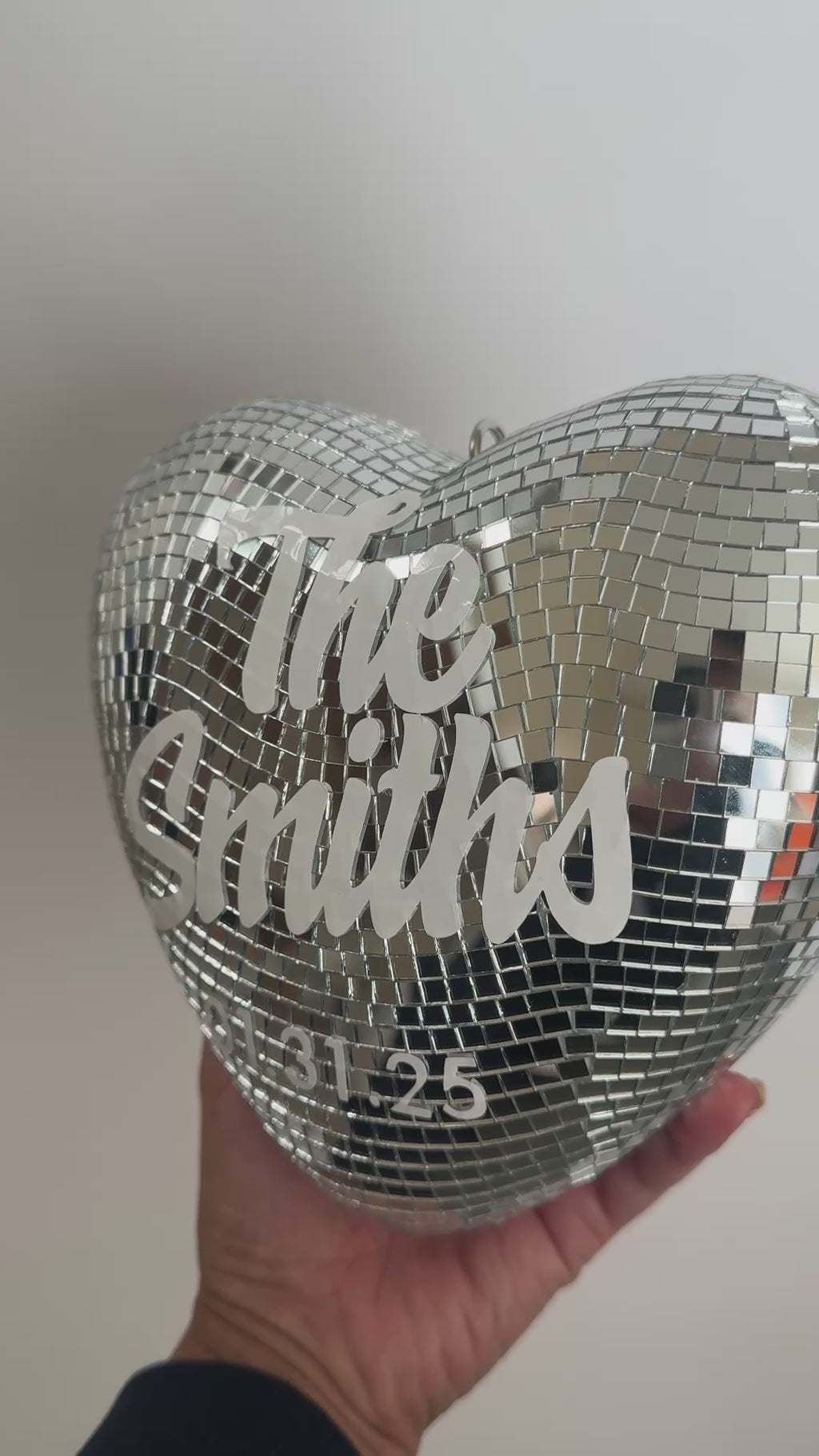 Customized Disco Ball, Heart Shaped